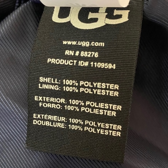 UGG Zip Up Chevron Sherpa Jacket Size XL NEW - Picture 6 of 7